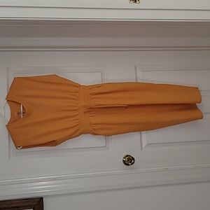 CALIA Women's Extended Shoulder Midi Dress glowing umber